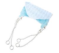 Toyvian Hamac Suspendu Double pour Écureuil de Couchage pour Animaux de Compagnie Grand Modèle Bleu