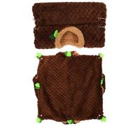 Toyvian Hamac Suspendu pour Cobaye et Hamster en Peluche Confortable Tunnel Double Couche pour Cage Accessoire de Jeu et Sommeil