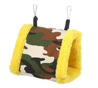 Toyvian Hamac Suspendu pour Oiseaux Nid Chaud et Confortable pour Perroquets et Petits Animaux Maison Accrochable Camouflage pour Sommeil Paisible Moments de Jeu