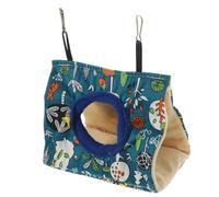 Toyvian Hamac Suspendu pour Perroquet Nid D'oiseau Résistant à l'usure en Coton Confortable Petite Taille Bleu pour Cage d'oiseaux Domestiques Intérieur Et Extérieur