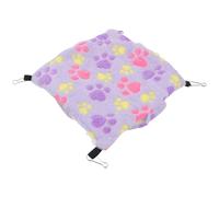 Toyvian Hamac Suspendu pour Petit Animal en Peluche Facile à Nettoyer, Double Couche Chaude pour Cochon d'Inde et Chaton, Confortable pour Repos et Sommeil