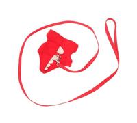 Toyvian Harnais et Laisse pour Petits Animaux en Polyester Rouge, Réglable et Confortable avec Clochettes, Gilet Anti-Fugue pour Promenades en Extérieur avec Lapin et Chinchilla