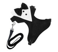 Toyvian Harnais Smoking pour Chien avec Gilet Costume Mariage pour Animal Noeud Classique Robe De Soirée pour Chien