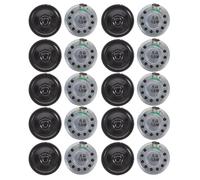 Toyvian Haut-Parleur de Remplacement Magnétique Circulaire 8 Ohm 0,5 W | Pré-câblé, Profil Ultra-fin, Audio sans Distorsion, Clarté Médium, pour Modules Vocaux et Appareils D'apprentissage