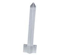 Toyvian Heavy Duty Metal Garden Spike Weatherproof Fence Post Bracket for Planting Beds and Outdoor Stabilization