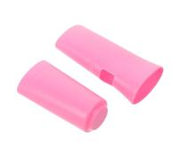 Toyvian Housse de Protection en Silicone Rose pour Poignée de Microphone sans Fil, Manchon Antidérapant et Antichoc, Accessoire Élastique Compatible Karaoké, Soirées et Événements,