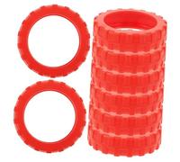 Toyvian Housse de Roue de Valise en Silicone Antidérapante, Protège-Pieds de Bagage Rouge Chine 55x55x15 Mm, Lot de 8, de Bruit et Absorption des Chocs pour Voyages