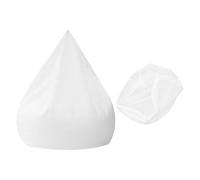 Toyvian Housse Intérieure Résistante aux Bouloches pour Fauteuil Pouf Rond en Tissu Blanc Gain de Place pour Chambres et Coins Balcon