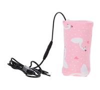 Toyvian Housse Isolante Chauffe-biberon USB avec Chargeur Portable Manche Chauffante Sécurisée Protection Thermique et Maintien Température pour Biberons de Nourrisson