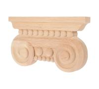 Toyvian Incrustation Sculptée en Bois Non Peint 20 X 11,5 X 2,5 Cm, Applique Décorative pour Meuble et Porte D’armoire, Panneau D’angle Style Romain pour Décoration Intérieure DIY