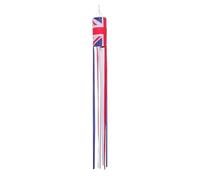 Toyvian Indicateur de Vent Union Jack Bleu pour Patio et Pelouse, Décoration Extérieure Résistante aux Intempéries en Polyester, Installation Facile et Style Britannique Patriotique