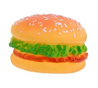 Toyvian Interactif Hamburger pour Chiens à Mâcher Squeaky Forme de Hamburger Stimule Intelligence et Favorise Interactions Entre Animaux et Propriétaires