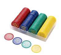 Toyvian Jetons de Comptage en Plastique, 160 Stück Jetons de Bingo et de Loto Matériel de Mathématiques pour Apprendre à Compter Accessoire de Jeu de Société et de Marquage