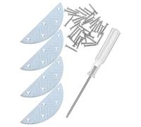 Toyvian Jeu de 2 Semelles Antidérapantes en Métal pour Talons de Chaussures, Protège-talons Solide Clous de Réparation et Tournevis Inclus, Renforcements Talon Résistants pour Bottes,