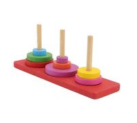 Toyvian Jeu de Formation pour Perroquets avec Anneaux Empilables Interactif pour Développement Intellectuel et Physique des Oiseaux de Moyenne à