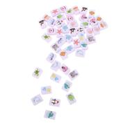 Toyvian Jeu de Mahjong Animaux Marins 48 Tuiles Portables Motif Océan pour Adultes Jeu D’Association Ludique pour Fêtes de Noël et Nouvel an Coffret Léger Voyage et Soirée Familiale