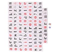 Toyvian Jeu Éducatif de Dominos de Mots en Plastique et Papier Blanc pour Garçon et Filles et Enseignants, pour Activités d'apprentissage Préscolaire et Jeu Éducatif