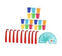 Toyvian Jeu Éducatif Interactif de Gobelets pour Garçon Fille Éveil Parent-garçon Fille Développement Social et Patience Jeu de Rapidité et Empilement pour Garçons et Filles