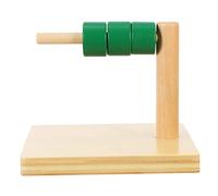 Toyvian Jouet Cognitif Empilable Coloré en Bois pour Garçon Fille Développement de L'Intelligence Motricité Fine Reconnaissance des Formes et Couleurs Surface Lisse et Sécurisée Apprentissage Précoce