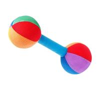 Toyvian Jouet de préhension pour bébé - Haltère colorée - Pour l'entraînement de préhension et la promotion précoce - Léger - Portable - Matériau sûr