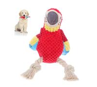 Toyvian Jouet Interactif pour Chien Perroquet Qui Couine, Peluche Résistante Douce, Taille Pratique, Jeu De Mastication pour Petits Chiens en Intérieur Et Extérieur