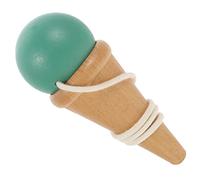 Toyvian Jouet Kendama en Bois Vert pour Garçon et Filles, Exercice de Coordination et Habileté Manuelle, Solide et Sécurisé, pour Jeu de Groupe ou Jeu Décontracté