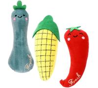 Toyvian Jouets à Mâcher pour Chats en Peluche 3pcs Herbe à Chat Molaire Pratique pour Chatons D'intérieur Design Mignon et Coloré