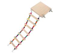 Toyvian Jouets d'échelle d'oiseau Plate-Forme d'oiseaux échelle d'oiseaux échelles à Oiseaux perchoir à Oiseaux perchoirs d'escalade Oiseau Debout échelle d'escalade d'oiseau en Bois