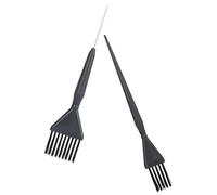 Toyvian Kit 2 Pièces Brosses Teinture pour Cheveux en Pp et Acier Inoxydable, Portable pour Créer des Mèches, pour Usage Salon Domicile