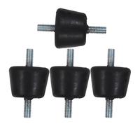 Toyvian Kit 4 Patins Anti-Vibrations en Caoutchouc pour Climatiseur Extérieur Supports Isolateurs Amortisseurs de Vibrations Bruit Pieds Antidérapants pour Compresseur Tapis