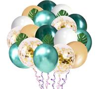 Toyvian Kit Arche Ballons Tropical Palmier Ballons Mode pour Mariage Fête Jungle Décoration Photobooth et Réutilisable