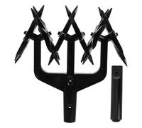 Toyvian Kit Cultivateur Rotatif Manuel Léger pour Jardinage, Outil de Culture Rotatif Griffe Unique, Outil de Désherbage et Ameublissement du Sol, Adapté aux Petits Potagers et Parterres