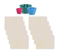 Toyvian Kit D’Outils de Poterie pour Argile avec Cônes Coniques de Façonnage des Bords 3 Pièces avec 10 Chiffons en Chamois Outil de Modelage Précis pour Céramique Adapté à la