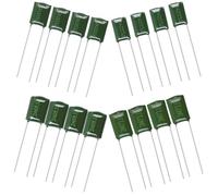 Toyvian Kit de 16 Condensateurs pour Guitare Basse et Électrique, Condensateurs de Tonalité en Cuivre Valeurs Variées, pour Remplacement et Réglage Contexte Studio ou Scène
