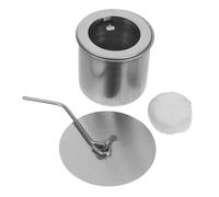 Toyvian Kit de Cheminée de Table Acier Inoxydable avec Couvercle Extincteur Mini Foyer Portable pour Décoration Intérieure et Extérieure pour Patio et de Vie