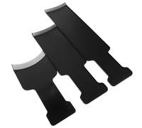 Toyvian Kit de Coloration Balayage Professionnel 3 Pièces en Plastique Noir Petit Moyen et Grand Outils de Coiffure pour Mèches Précises Utilisation Salon et Domicile Accessoires