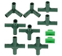 Toyvian Kit de Connecteurs pour et Résistant Rouille Adaptateurs Voies et Pinces pour Film Support Stable pour Jardinage et Agriculture