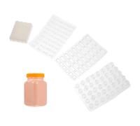 Toyvian Kit de Construction Mini Briques pour Table à Sable Moules 4 Pièces en Silicone Poudre Brique Rouge Matériaux Bricolage Paysage Miniature Création Décor Architectural DIY