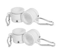 Toyvian Kit de Fixation Rotatif pour Mât de Drapeau 4Pcs Accessoire Anti-Emmêlement 360° Compatible avec Mâts de 2,5Cm Clips Solide pour Drapeaux pour Décoration Extérieure