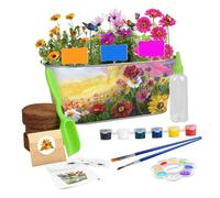Toyvian Kit de Jardinage DIY Fleurs et Plantes pour Garçon Fille Outils Complets pour Plantation Créative Pot Fer pour Culture Intérieure