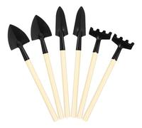 Toyvian Kit de Mini-Outils de Jardinage, 8 Pièces Truelle, Râteau Et Pelle à Manche en Bois Petits Outils de Jardin pour Repiquage de Semis Plantation de Bonsaïs Jardinage