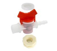 Toyvian Kit de Raccord Distributeur d'eau pour Lapins Jardin et Élevage 1/2 Vanne à Bille Cannelée Plastique Solide Connexion pour Tuyau 5/16 Alimentation en Eau Continue