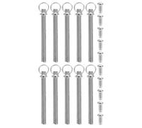 Toyvian Kit de réparation de 10 rivets et écrous pour arbre de ventilateur pliable, clous de fixation de remplacement pour grand éventail de danse pliable en bambou,