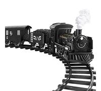 Toyvian Kit de train électrique pour enfants à piles avec sons & Lights Steam Locomotive moteur camion et train de Noël pour sous l'arbre, Centre, (1314I3WIJT26CT4E)