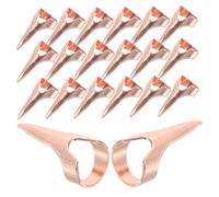 Toyvian Kit de Tressage Cheveux 20pcs en Métal, Anneaux Rétro pour Coiffure Précise et Résultats Professionnels, pour Cosplay et Fêtes D'halloween