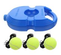 Toyvian Kit Entraînement Tennis Portable avec Balles Rebondissantes et Base Antidérapante Équipement Robuste pour Débutants et Garçon Fille Outil Entraînement Familial Polyvalent