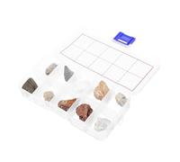 Toyvian Kit Géologique pour Garçon Fille avec Collection de Spécimens de Variées Éducatif pour Apprentissage à et Classe Incluant Granite Calcaire Fossiles et Plus