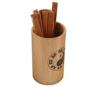 Toyvian Kit I Ching Portable en Bambou Bâtons de Divination, Accessoire de Jeu de Divination Traditionnel pour Apprentissage et Usage en Extérieur ou Bureau