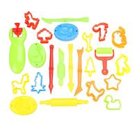 Toyvian Kit Outils de Pâte à Modeler Colorée pour Garçon Fille Moules Variés pour Activités Jeu Éducatif DIY Argile Complet pour Apprentissage des Formes et Développement de Imagination