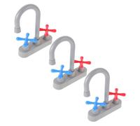 Toyvian Kitchen Sink Toy with Real Water Flow Faucet for Safe Plastic Pretend Play Replacement Faucet Accessories for Boys and Play Kitchen Set